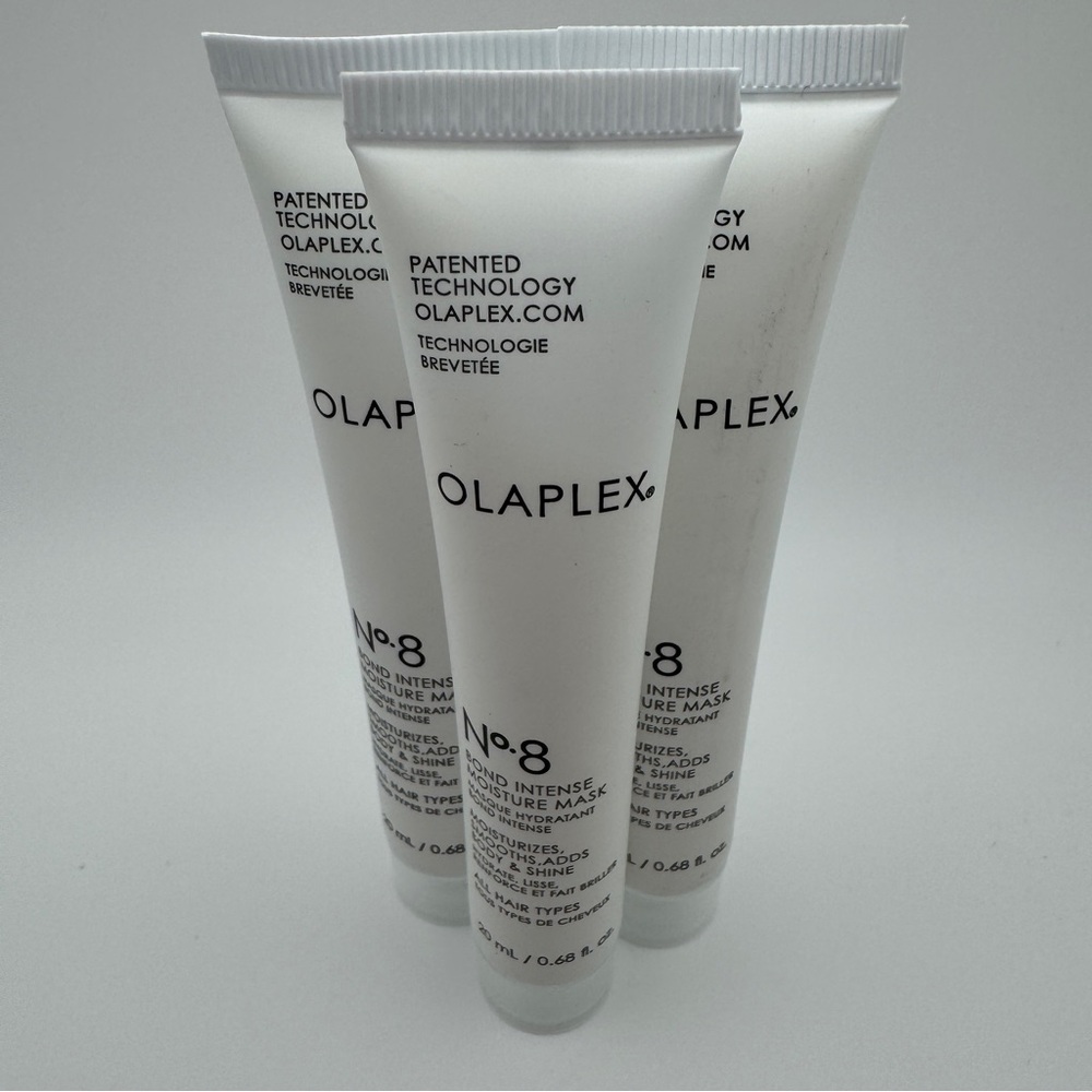 3 Olaplex No 8 Bond Intense Moisture Mask Travel Size Sample .68 fl oz Set - Picture 2 of 5